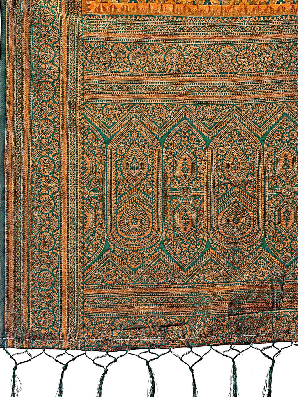 Shree Shyam Fashion Majestic Green & Yellow Silk Saree with Rich Woven Pallu - A Regal Touch for Special Moments
