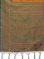 Shree Shyam Fashion Majestic Green & Yellow Silk Saree with Rich Woven Pallu - A Regal Touch for Special Moments