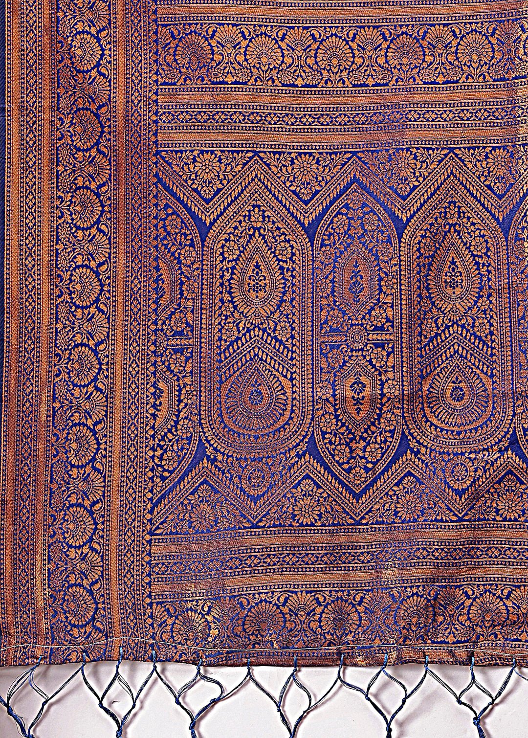 Shree Shyam Fashion Majestic Red & Sky Blue Silk Saree with Rich Woven Pallu - A Regal Touch for Special Moments