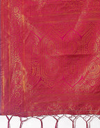 Shree Shyam Fashion Majestic Red & Teal Silk Saree with Rich Woven Pallu - A Regal Touch for Special Moments