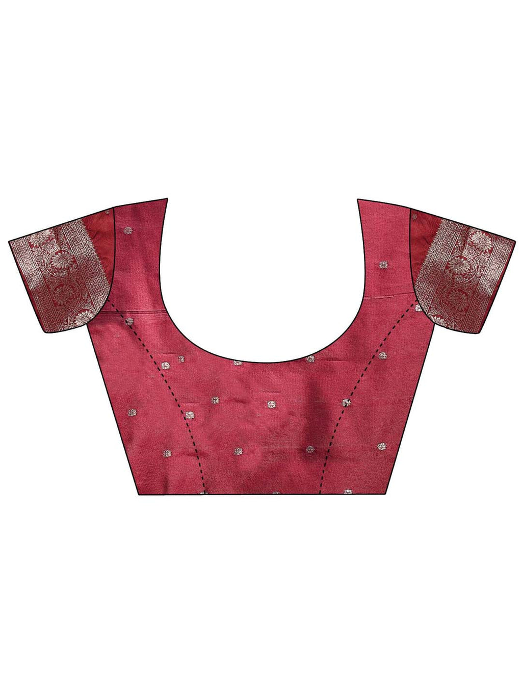 Shree Shyam Fashion Maroon Banarasi Silk Saree with Zari Weaving - A Timeless Tale of Elegance - Distacart