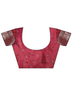 Shree Shyam Fashion Maroon Banarasi Silk Saree with Zari Weaving - A Timeless Tale of Elegance - Distacart