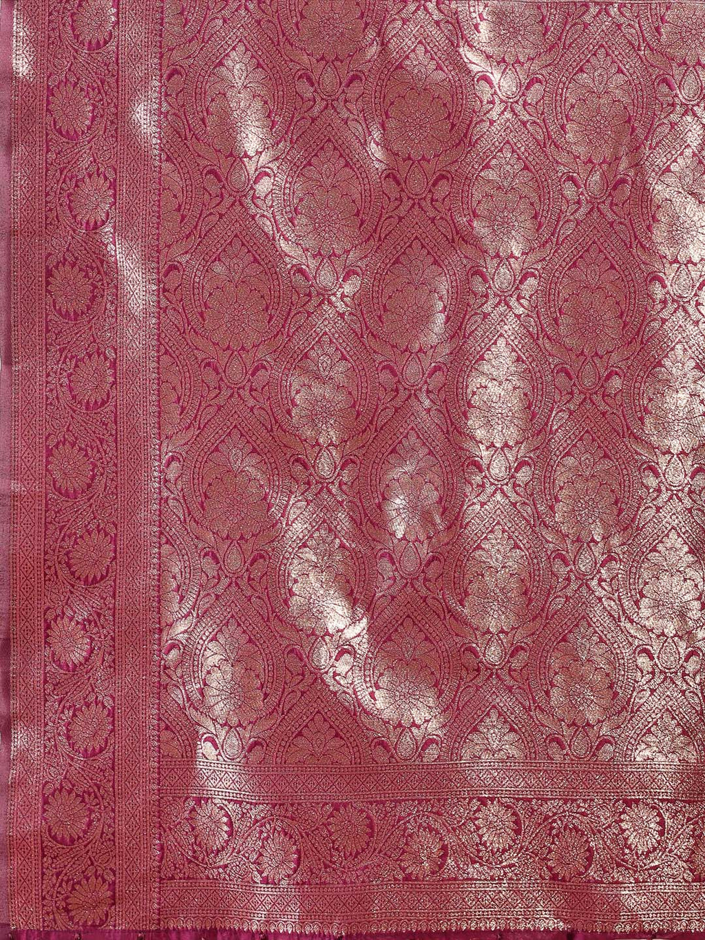 Shree Shyam Fashion Purple Banarasi Silk Saree with Zari Weaving - A Timeless Tale of Elegance - Distacart