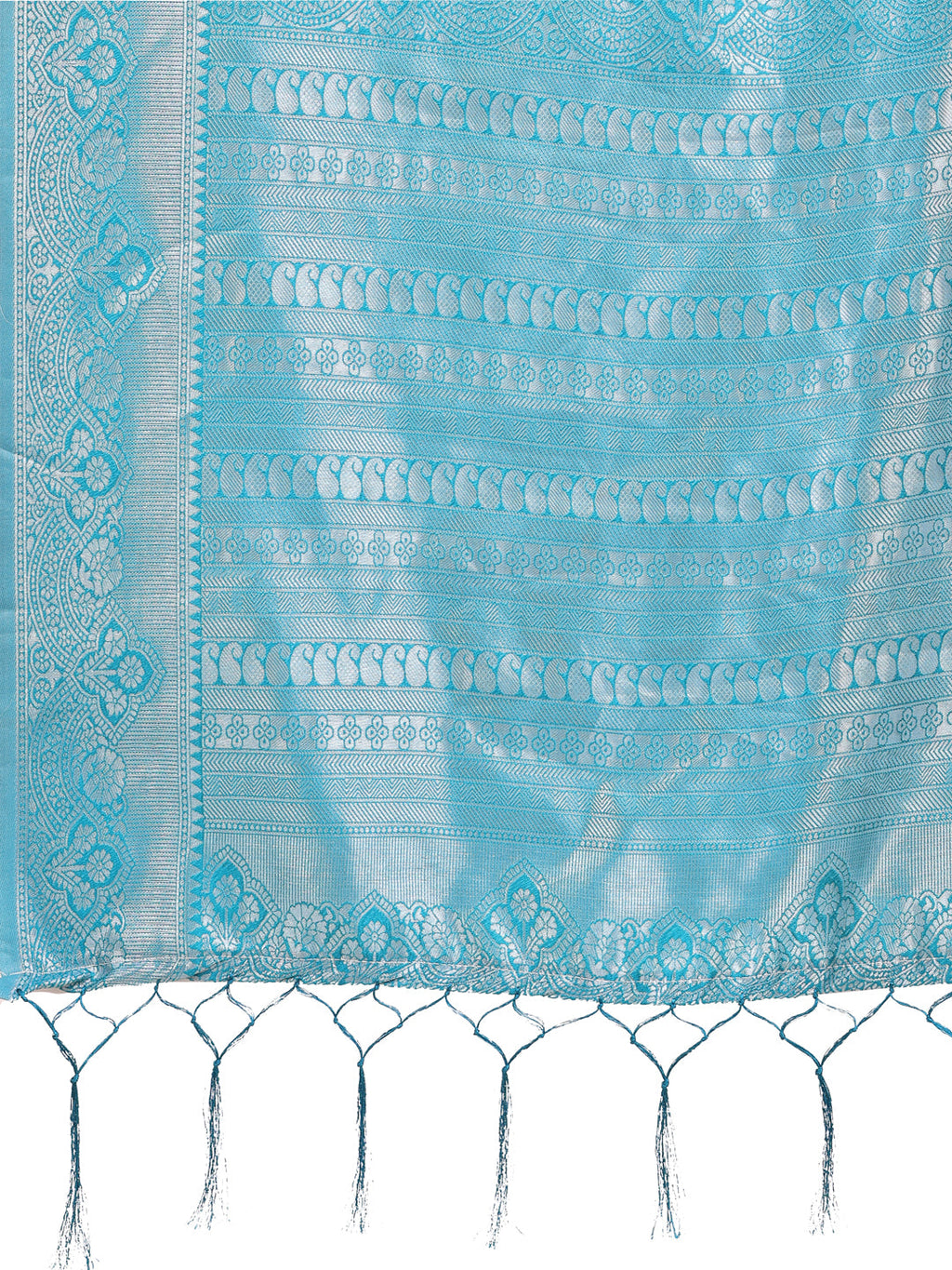 Shree Shyam Fashion Graceful Light & Dark Yellow Silk Saree with Rich Woven Border & Paisley Pallu - Perfect for Festive & Wedding Wear