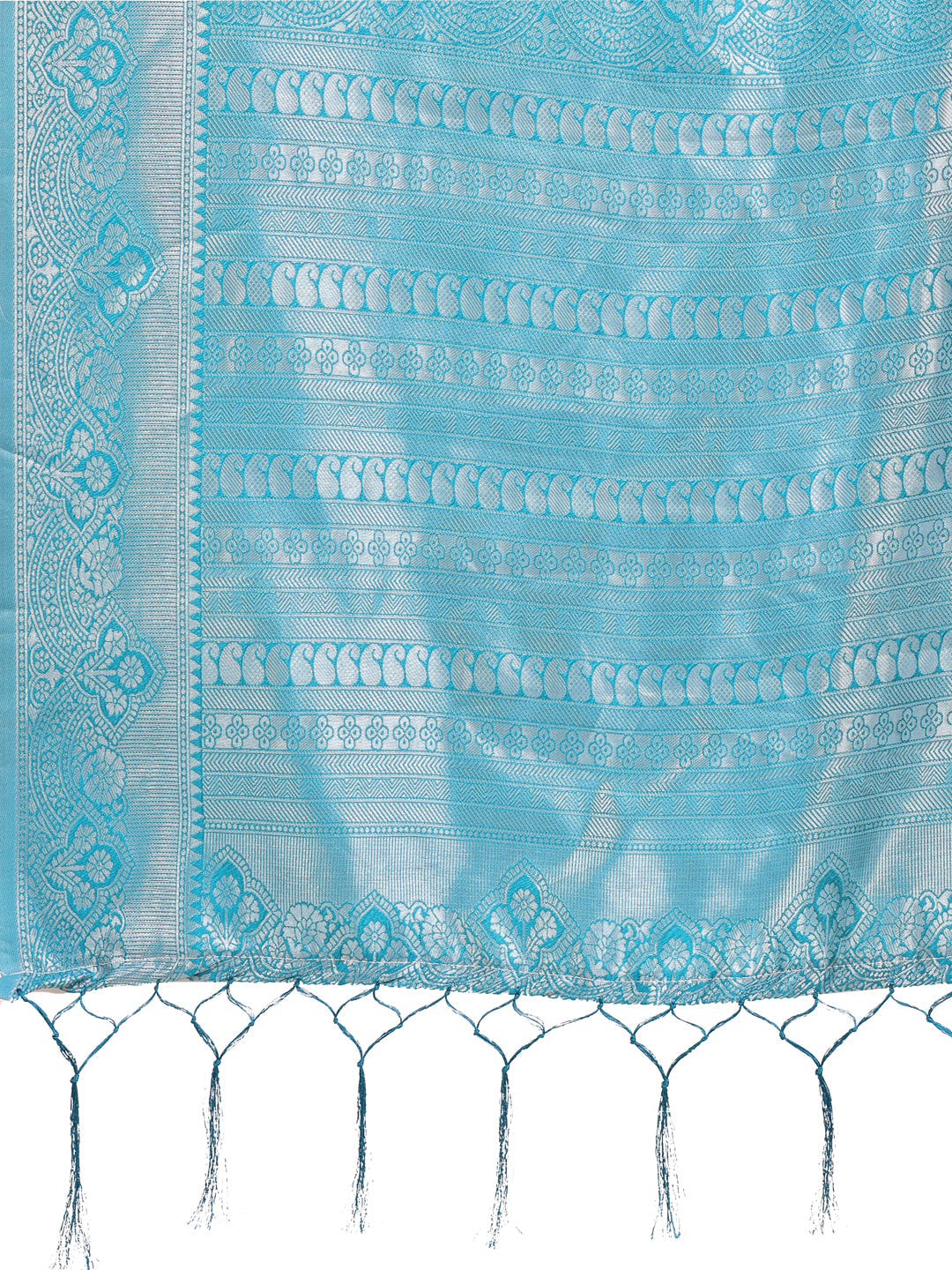 Shree Shyam Fashion Graceful Light & Dark Yellow Silk Saree with Rich Woven Border & Paisley Pallu - Perfect for Festive & Wedding Wear