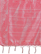 Shree Shyam Fashion Graceful Light & Dark Peach Silk Saree with Rich Woven Border & Paisley Pallu - Perfect for Festive & Wedding Wear