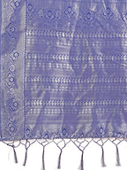 Shree Shyam Fashion Graceful Light & Dark Teal Silk Saree with Rich Woven Border & Paisley Pallu - Perfect for Festive & Wedding Wear