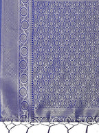 Shree Shyam Fashion Graceful Teal & Blue Banarasi Silk Saree with Rich Zari Woven Border - Traditional Elegance for Celebrations