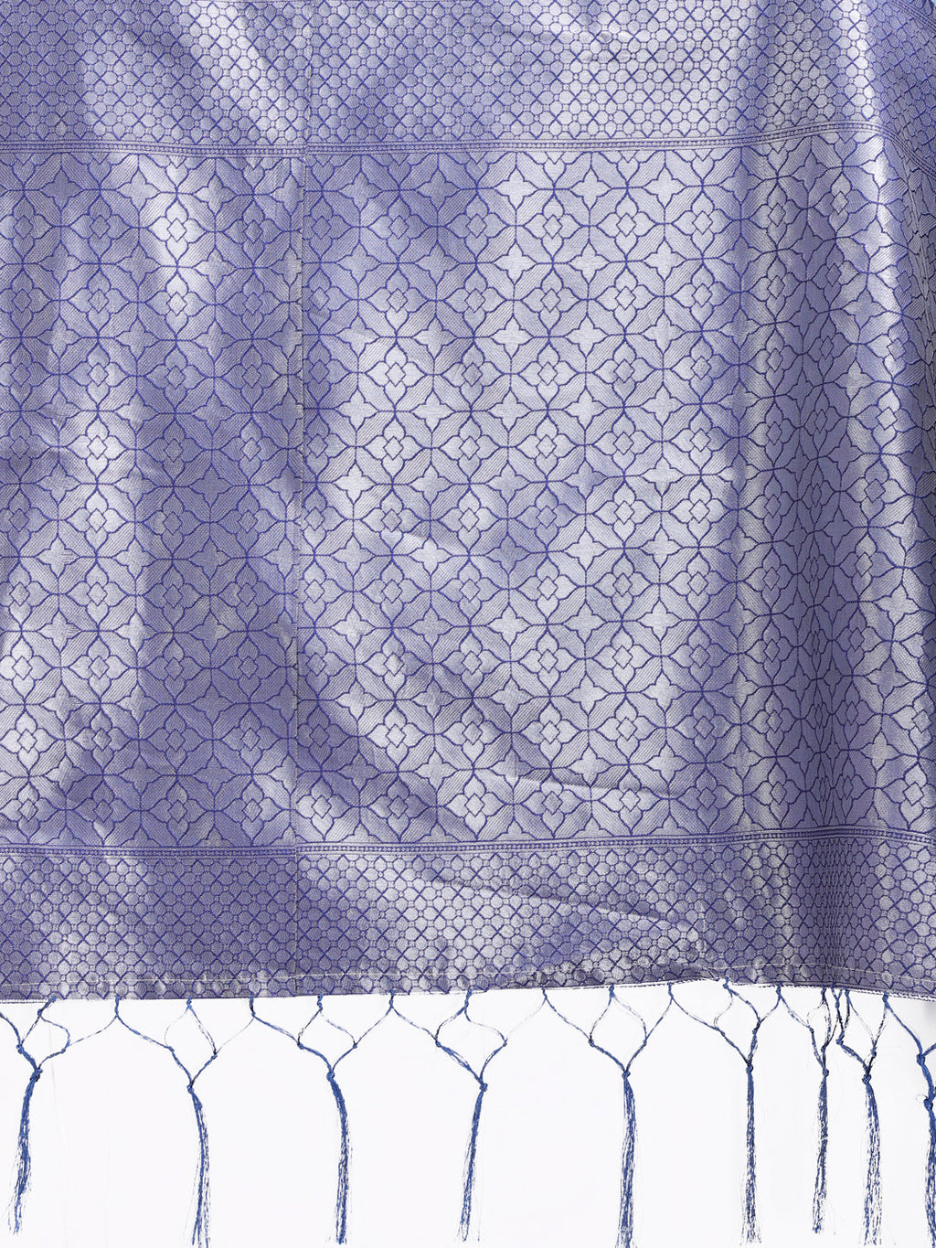 Shree Shyam Fashion Sky Blue Lichi Silk Woven Zari Work Traditional Tassel Saree