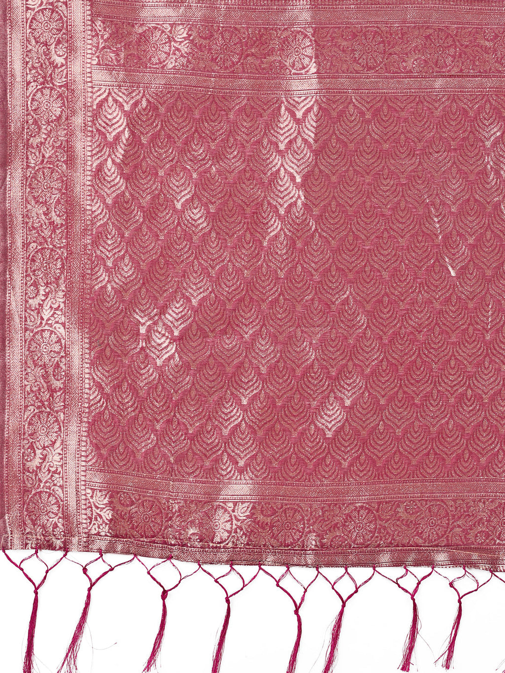 Shree Shyam Fashion Elegant Purple Cotton Silk Saree with Floral Design & Rich Pallu - Festive & Wedding Wear