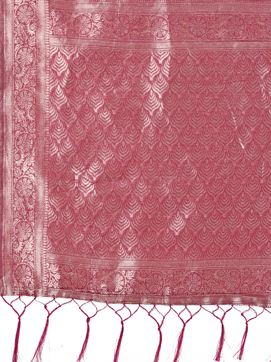 Shree Shyam Fashion Elegant Purple Cotton Silk Saree with Floral Design & Rich Pallu - Festive & Wedding Wear