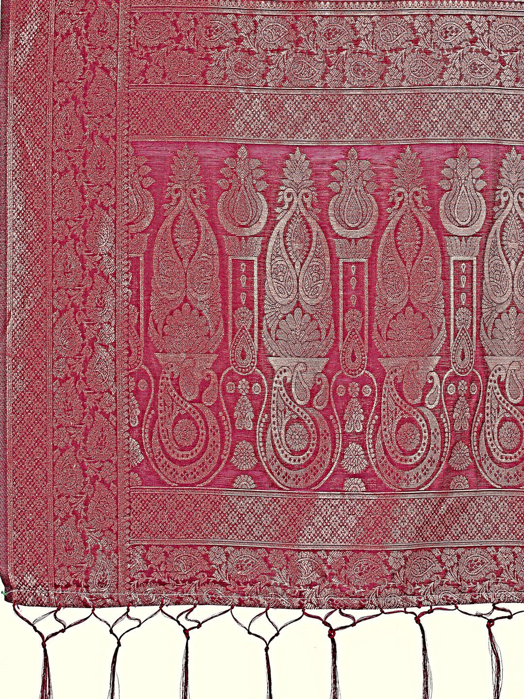Shree Shyam Fashion Elegant Purple Floral Lichi Silk Saree with Zari Weaving and Rich Pallu - Wedding & Festive Wear Saree