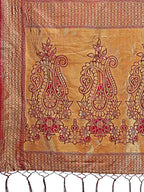 Shree Shyam Fashion Majestic Magenta Silk Saree with Gold Zari & Floral Design - Perfect for Festive & Traditional Occasions