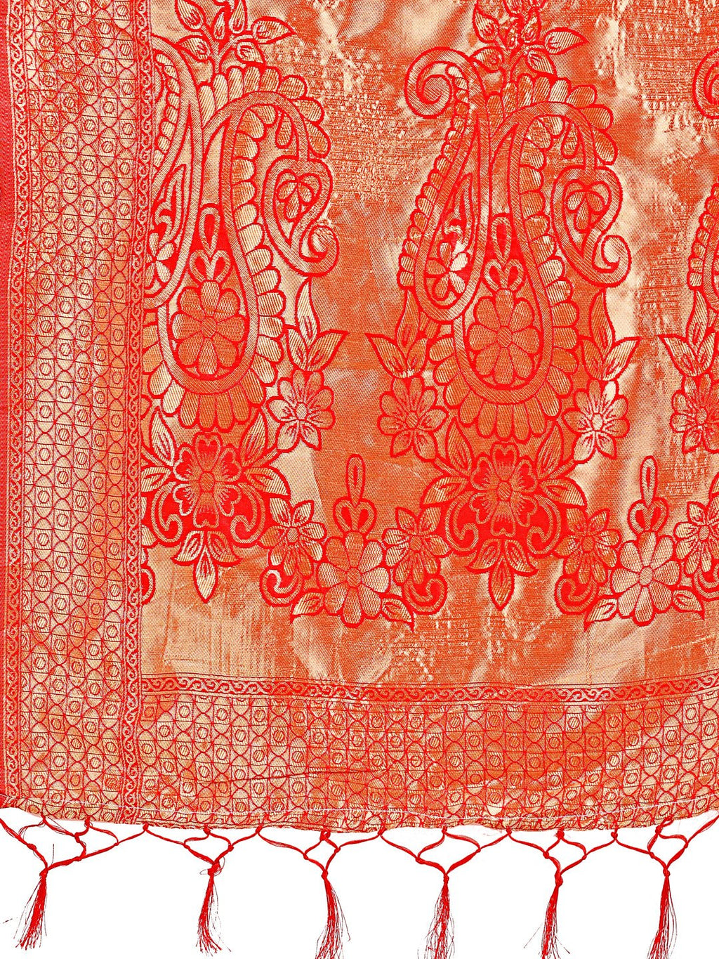 Shree Shyam Fashion Majestic Maroon Silk Saree with Gold Zari & Floral Design - Perfect for Festive & Traditional Occasions