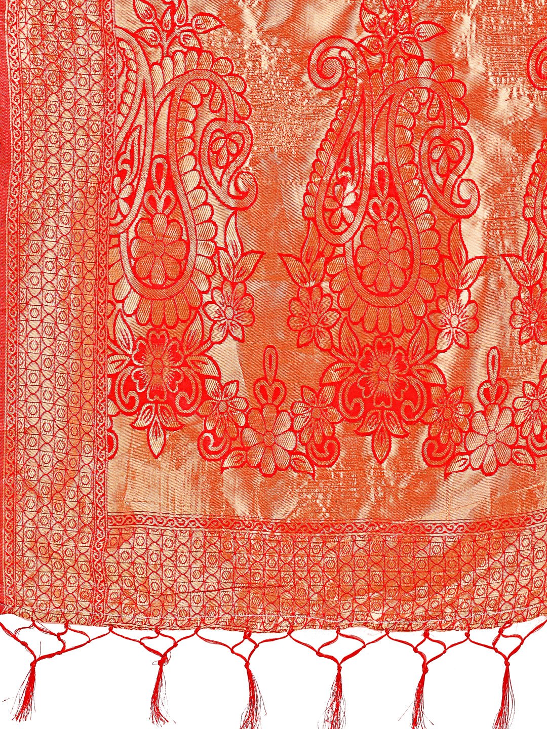 Shree Shyam Fashion Majestic Maroon Silk Saree with Gold Zari & Floral Design - Perfect for Festive & Traditional Occasions