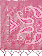 Shree Shyam Fashion Grace in Every Thread: Pink Patola Linen Cotton Saree Woven with Cultural Elegance