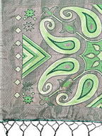 Shree Shyam Fashion Grace in Every Thread: Light green Patola Linen Cotton Saree Woven with Cultural Elegance