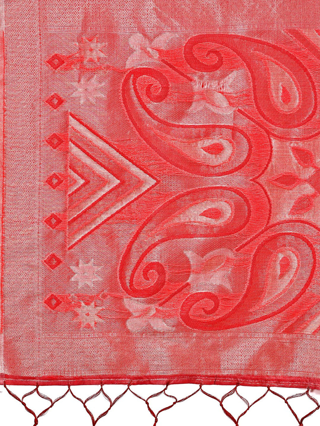 Shree Shyam Fashion Grace in Every Thread: Peach Patola Linen Cotton Saree Woven with Cultural Elegance
