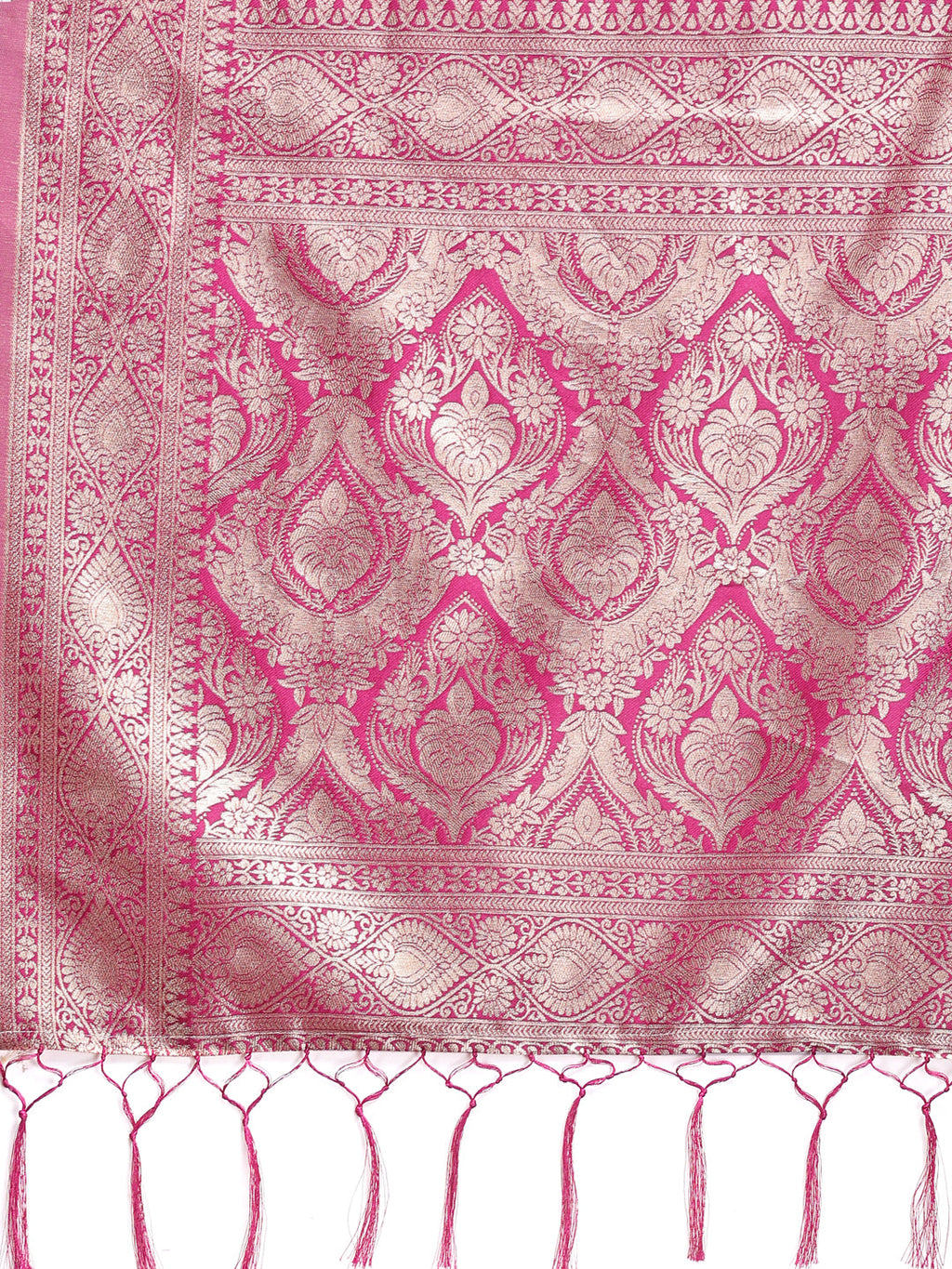 Shree Shyam Fashion Graceful Cream & Pink Linen Cotton Saree with Rich Zari Pallu - A Touch of Royal Comfort