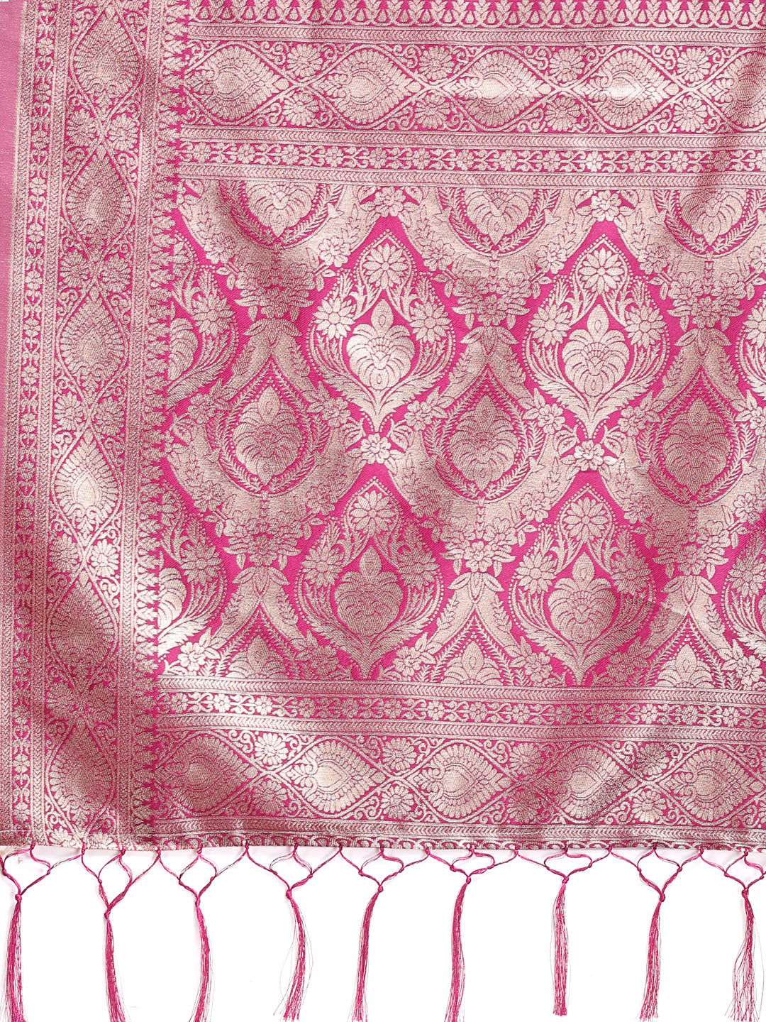 Shree Shyam Fashion Graceful Cream & Pink Linen Cotton Saree with Rich Zari Pallu - A Touch of Royal Comfort