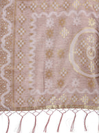 Shree Shyam Fashion Graceful Beige & Brown Linen Cotton Saree - Lightweight Elegance for Modern Women