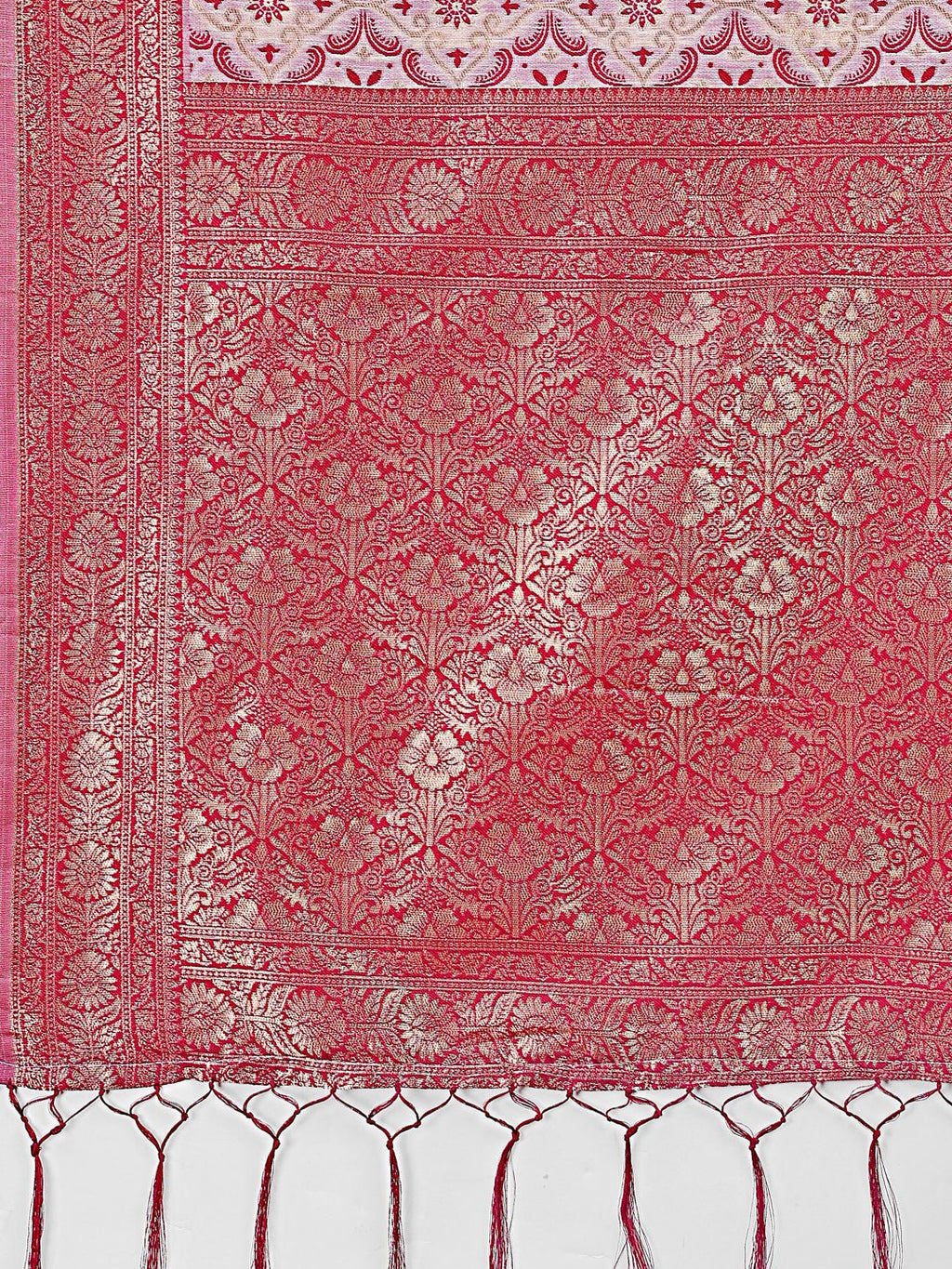 Shree Shyam Fashion Pink Linen Saree with Rich Woven Zari Work - Elegant Ethnic Saree for Festive & Office Wear
