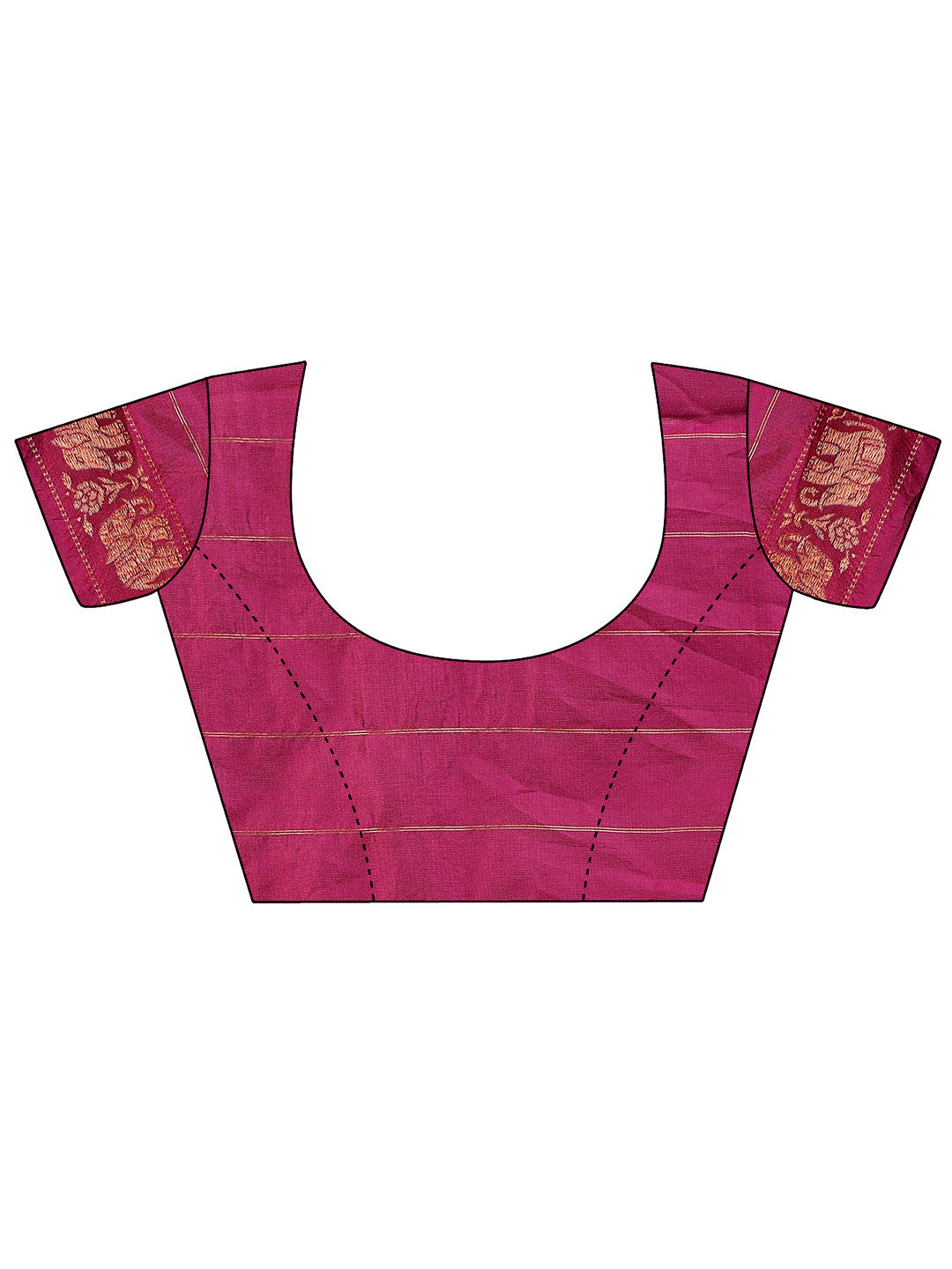 Shree Shyam Fashion Fiery Purple Banarasi Silk Saree with Gold Zari and Colorful Pallu - Perfect for Bridal,Wedding & Festive Glamour