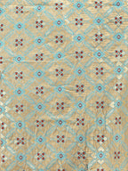 Shree Shyam Fashion Beige Cotton Woven Zari Work Traditional Tassel Saree