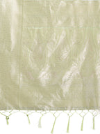 Shree Shyam Fashion Light Green Linen Cotton Saree - Elegant Simplicity for Everyday Grace