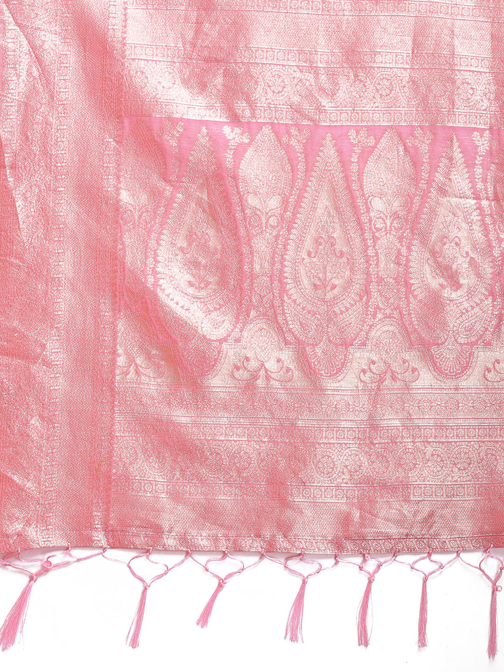 Shree Shyam Fashion Pink Linen Cotton Saree - Elegant Simplicity for Everyday Grace