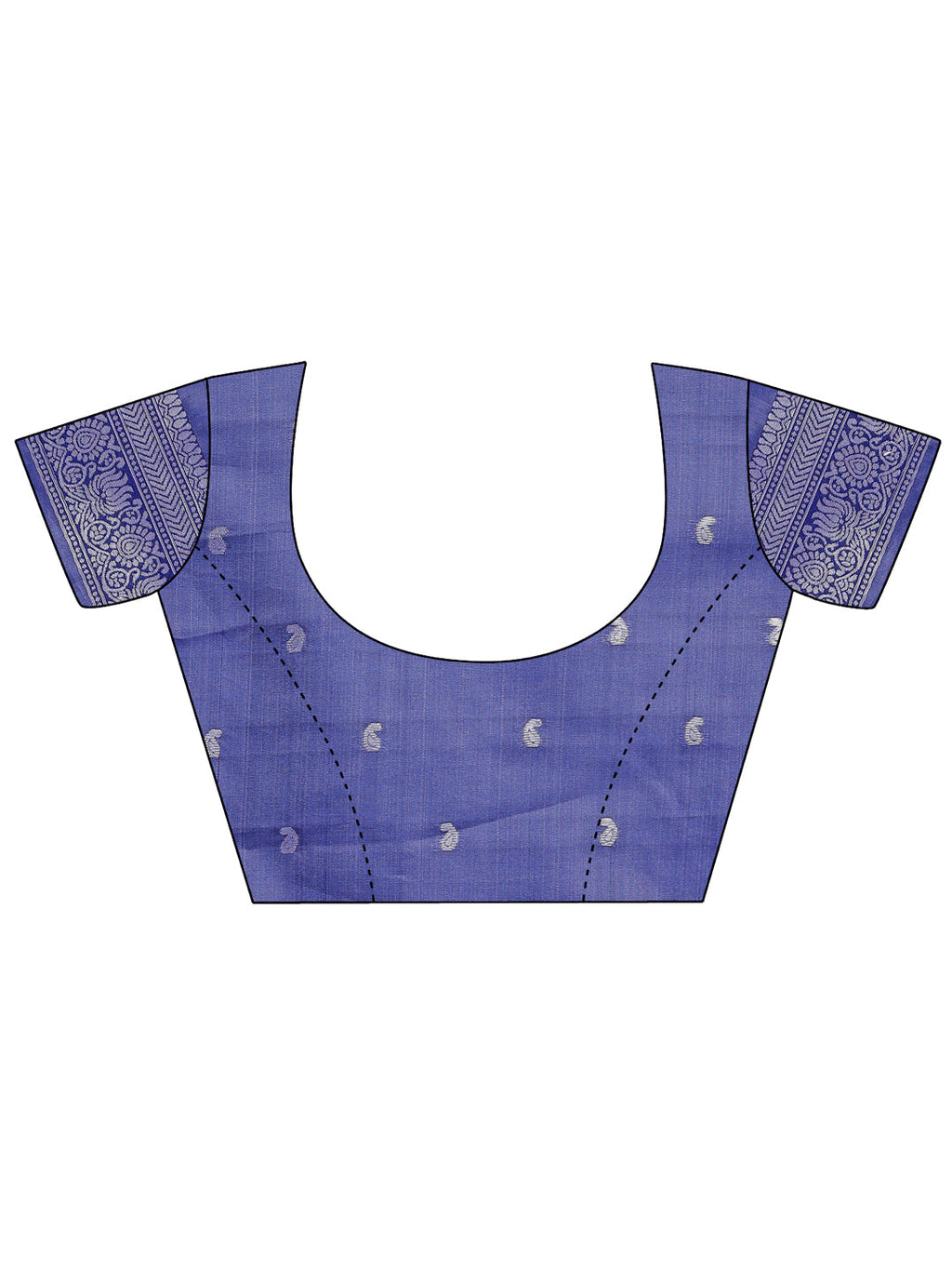 Shree Shyam Fashion Vibrant Sea Green & Blue Lichi Silk Saree with Rich Woven Border and Contrast Blouse - Festive & Wedding Wear