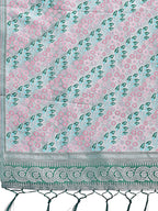 Shree Shyam Fashion Radiant Teal Silk Saree with Pink & Blue Floral Pattern - Perfect for Weddings & Festive Glamour