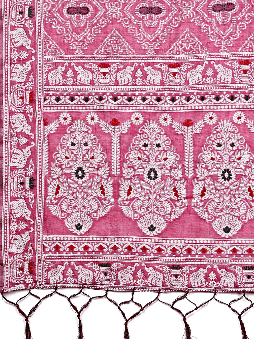Shree Shyam Fashion Graceful Pink Printed Saree - A Symphony of Culture and Feminine Charm