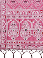 Shree Shyam Fashion Graceful Pink Printed Saree - A Symphony of Culture and Feminine Charm