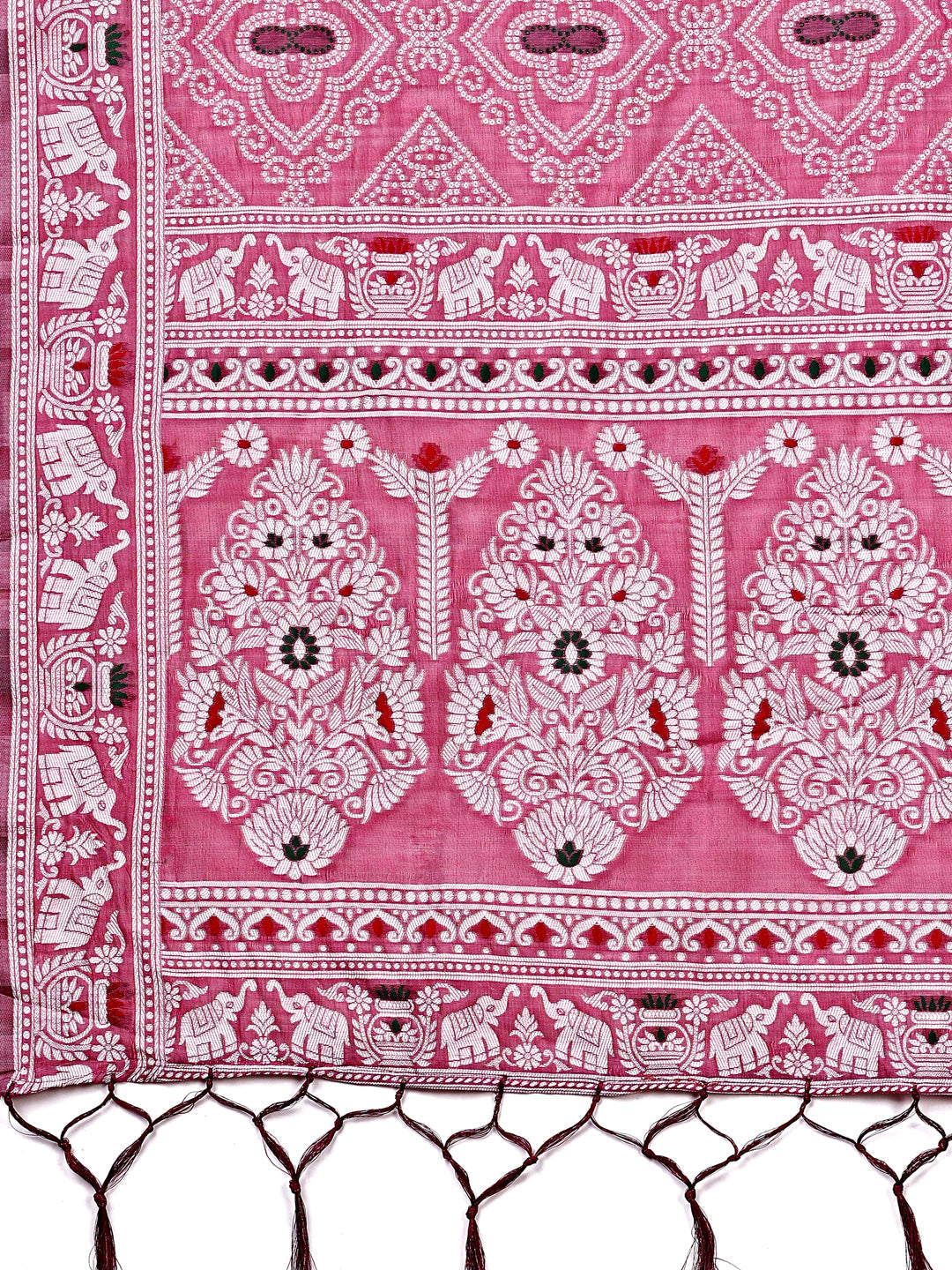Shree Shyam Fashion Graceful Pink Printed Saree - A Symphony of Culture and Feminine Charm