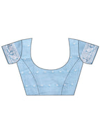 Shree Shyam Fashion Graceful Sky Blue Printed Saree - A Symphony of Culture and Feminine Charm