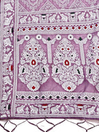 Shree Shyam Fashion Graceful Purple Printed Saree - A Symphony of Culture and Feminine Charm