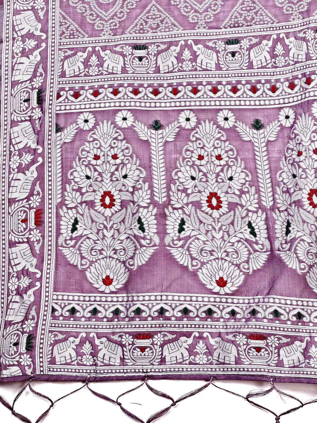 Shree Shyam Fashion Graceful Purple Printed Saree - A Symphony of Culture and Feminine Charm