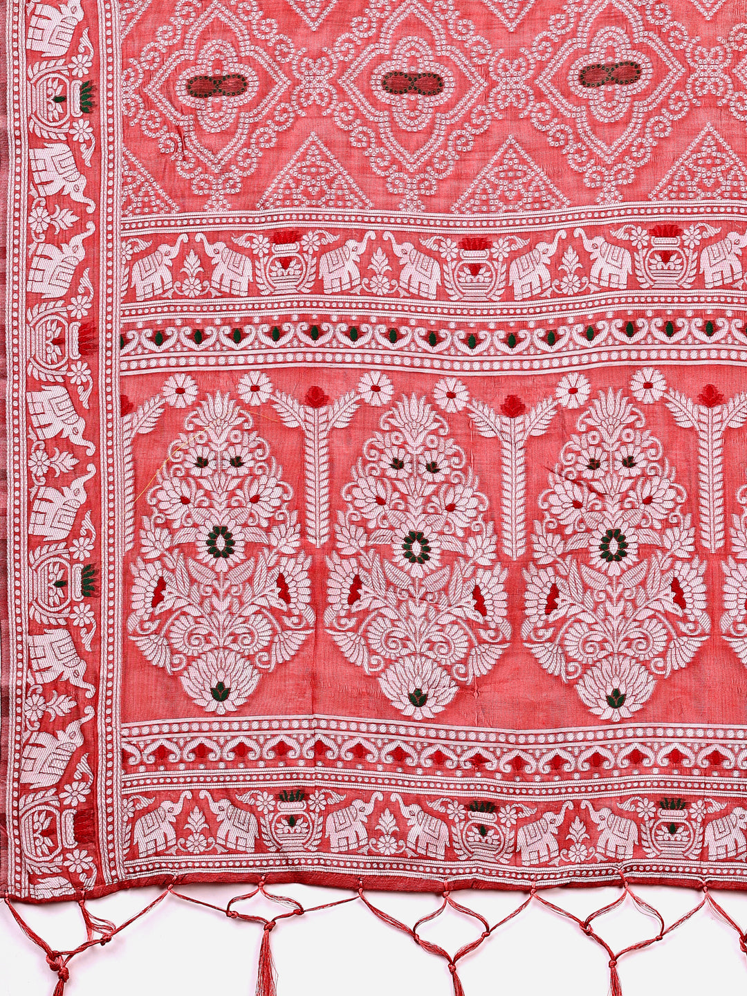 Shree Shyam Fashion Graceful Peach Printed Saree - A Symphony of Culture and Feminine Charm