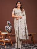 Shree Shyam Fashion Graceful Brown Printed Saree - A Symphony of Culture and Feminine Charm