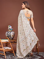 Shree Shyam Fashion Graceful Brown Printed Saree - A Symphony of Culture and Feminine Charm