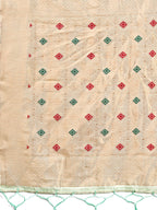 Shree Shyam Fashion Elegant Light Green Woven Work Saree - A Whiff of Tradition Wrapped in Grace