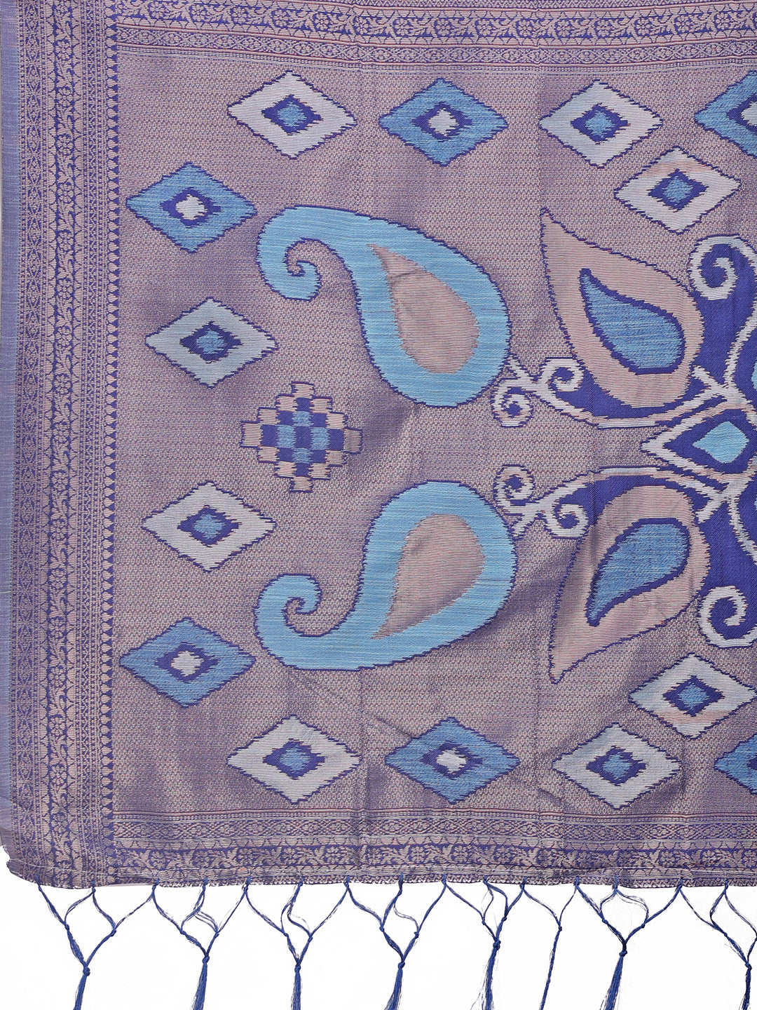 Shree Shyam Fashion Stylish Sky Blue Linen Cotton Saree with Woven Design - Lightweight Elegance for Everyday Grace
