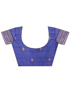 Shree Shyam Fashion Stylish Sky Blue Linen Cotton Saree with Woven Design - Lightweight Elegance for Everyday Grace