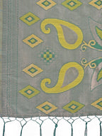 Shree Shyam Fashion Stylish Yellow Linen Cotton Saree with Woven Design - Lightweight Elegance for Everyday Grace