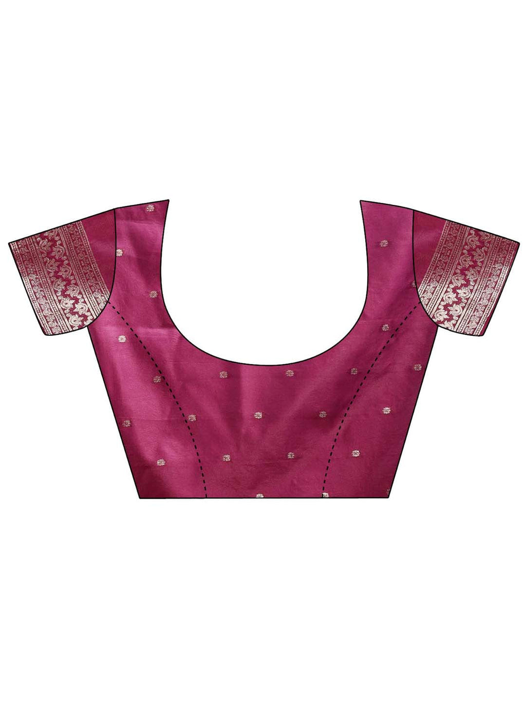 Shree Shyam Fashion Emerald Purple Banarasi Silk Saree with Zari Floral Work - Elegance Woven in Every Thread - Distacart