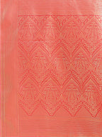 Shree Shyam Fashion Peach Banarasi silk Woven Zari Work Traditional Tassel Saree