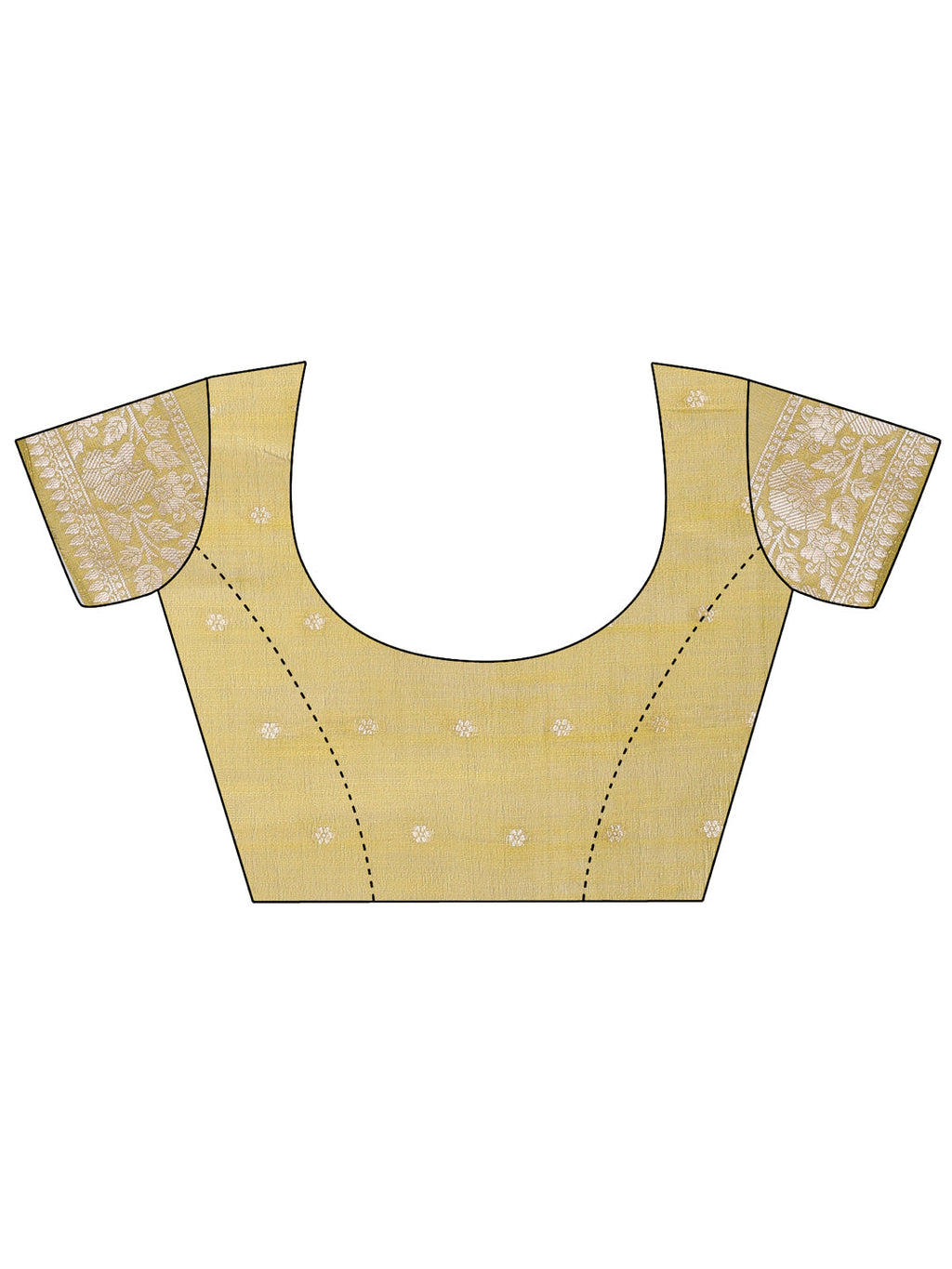 Shree Shyam Fashion Elegant Mustard Linen Cotton Saree with Silver Zari - Perfect Blend of Comfort & Charm