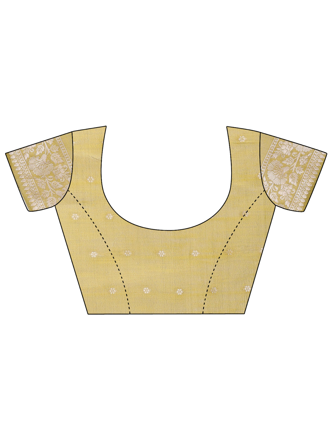 Shree Shyam Fashion Elegant Mustard Linen Cotton Saree with Silver Zari - Perfect Blend of Comfort & Charm