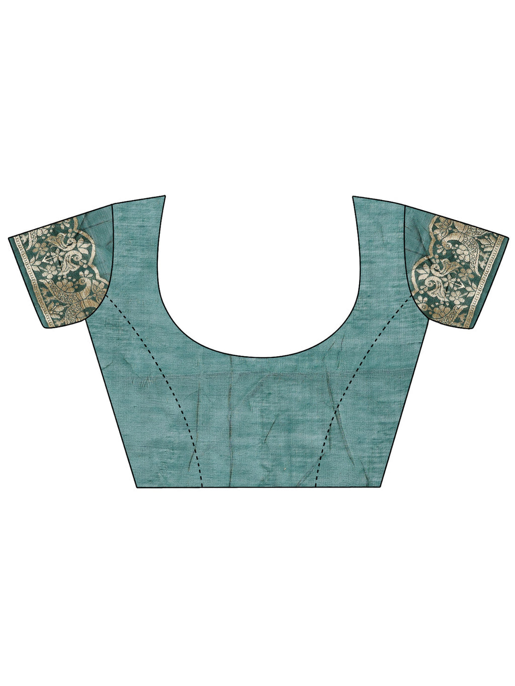 Shree Shyam Fashion Majestic Green Linen Cotton Saree with Royal Peacock Pallu - A Celebration of Heritage and Grace